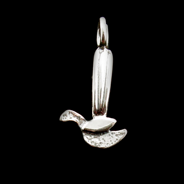 Rivets, Findings & Stringing Sterling Silver Bird Large Bail/Holder